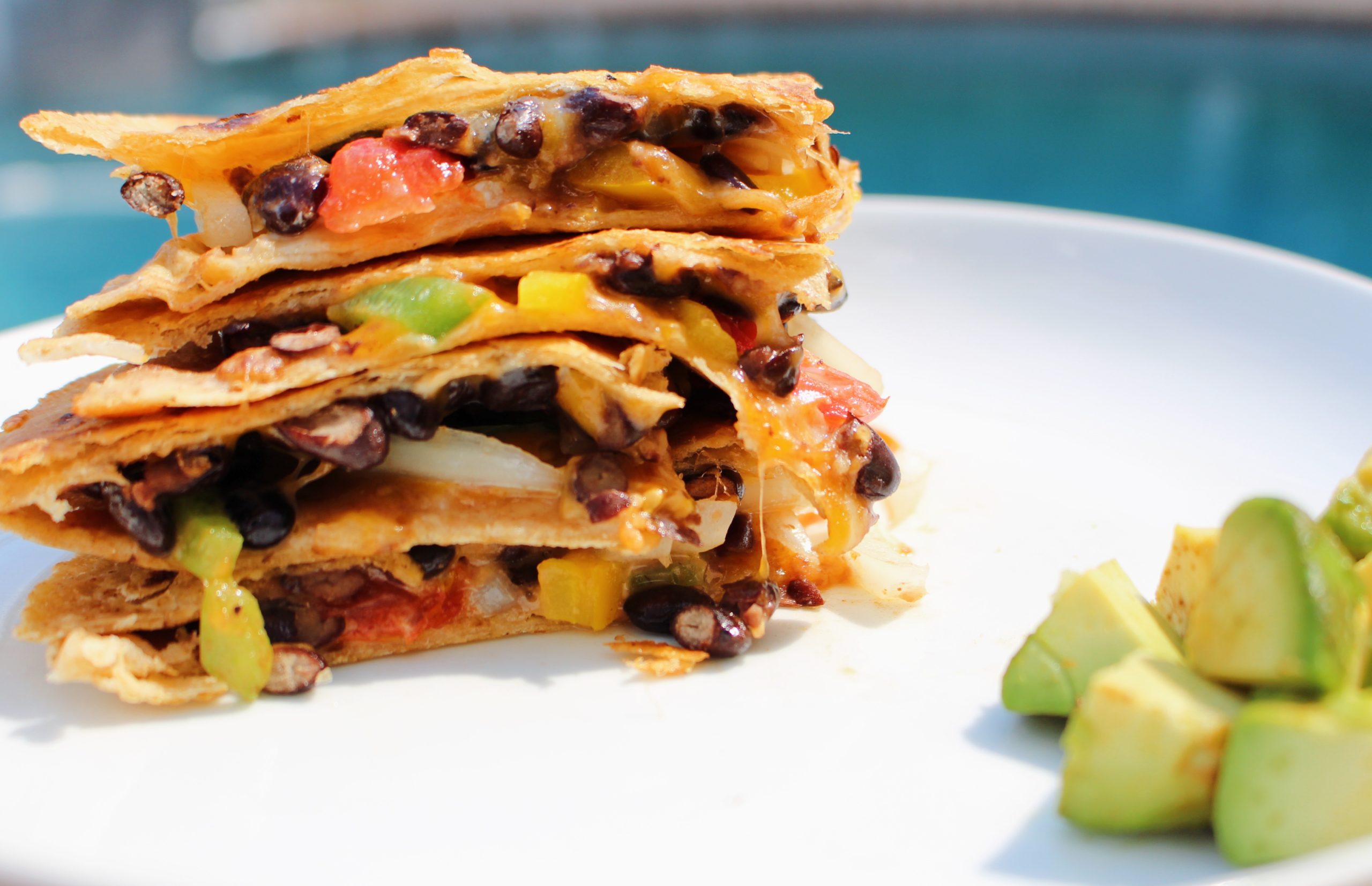 Black Bean and Veggie Quesadilla