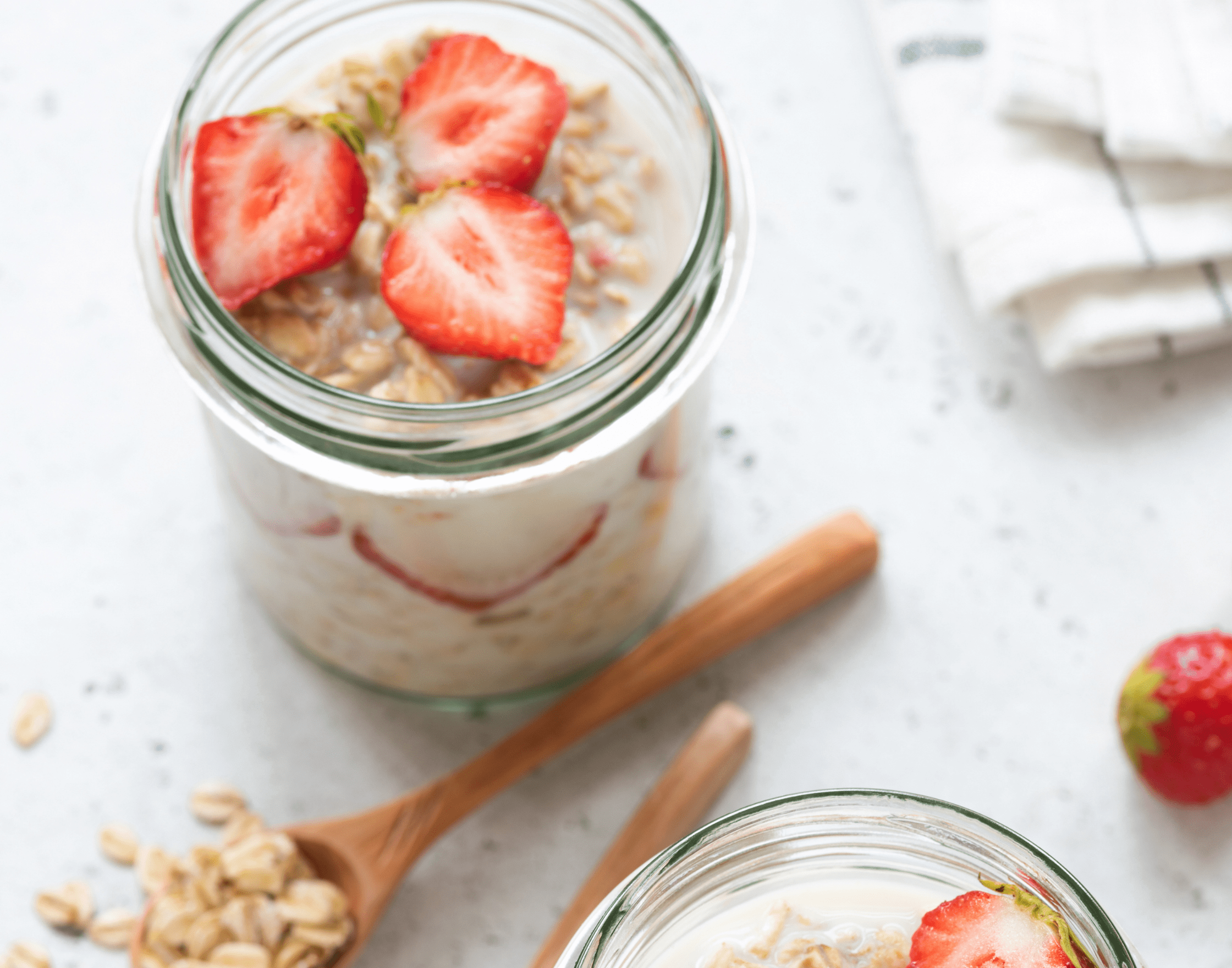 Overnight Strawberry Oats