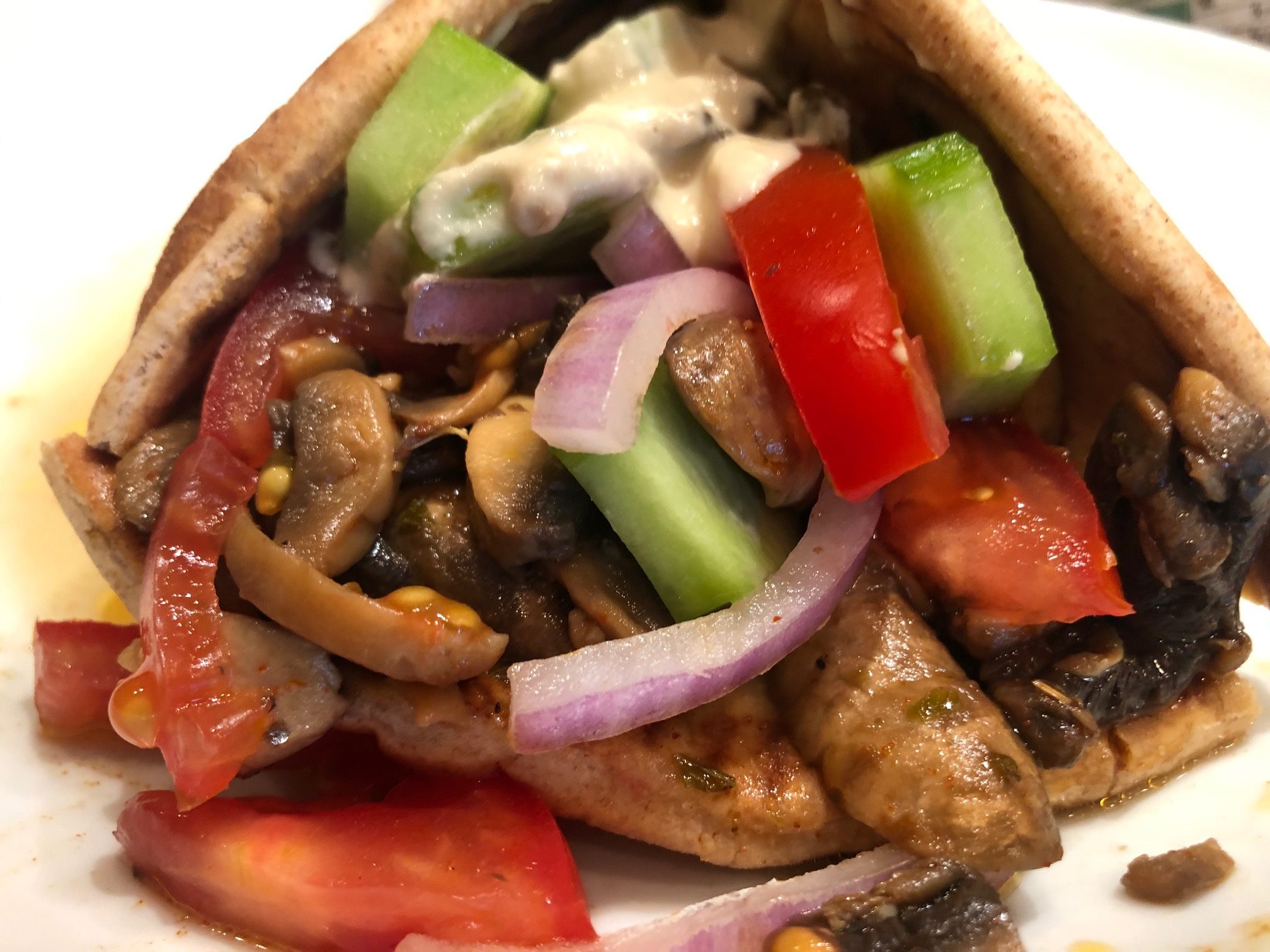Mediterranean Mushroom Gyro