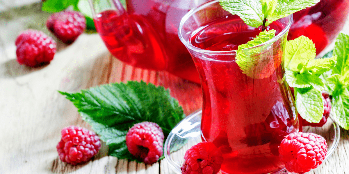 Raspberry Mint Iced Tea