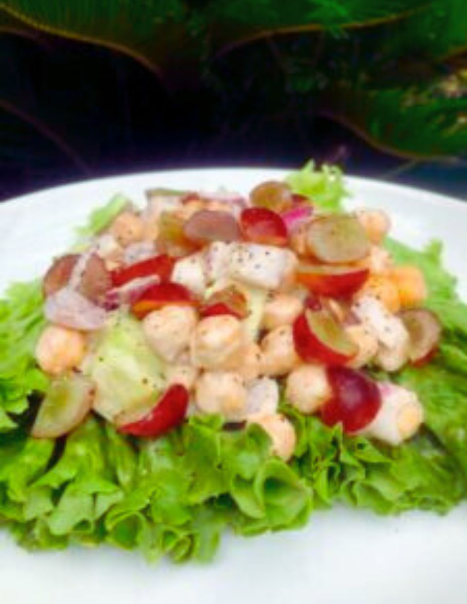 Chickpea Salad with Lemon Tahini Dressing