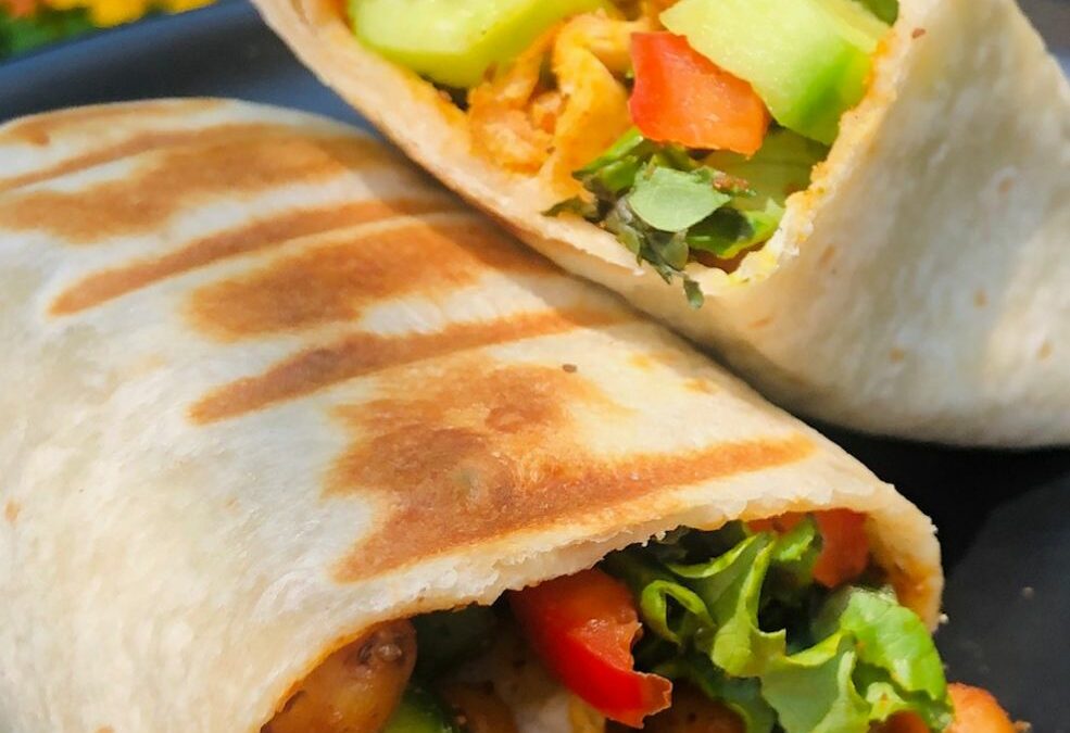 Spicy Chickpea Wrap