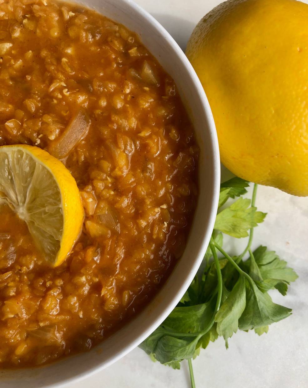 Quick & Healthy Red Lentil Soup with Lemon Recipe