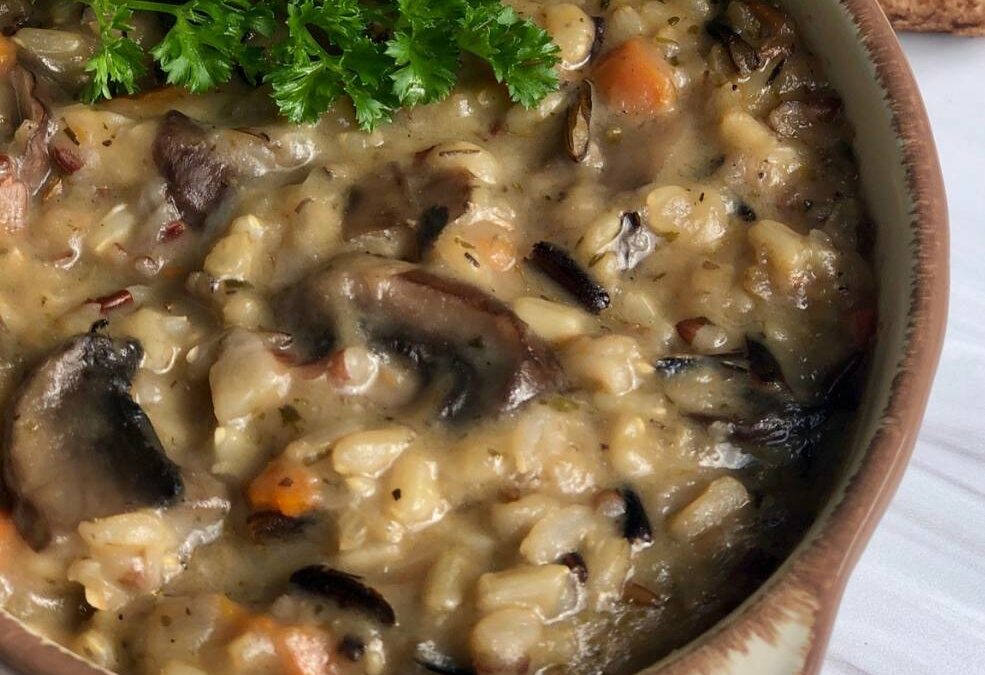 Creamy Mushroom & Wild Rice Soup