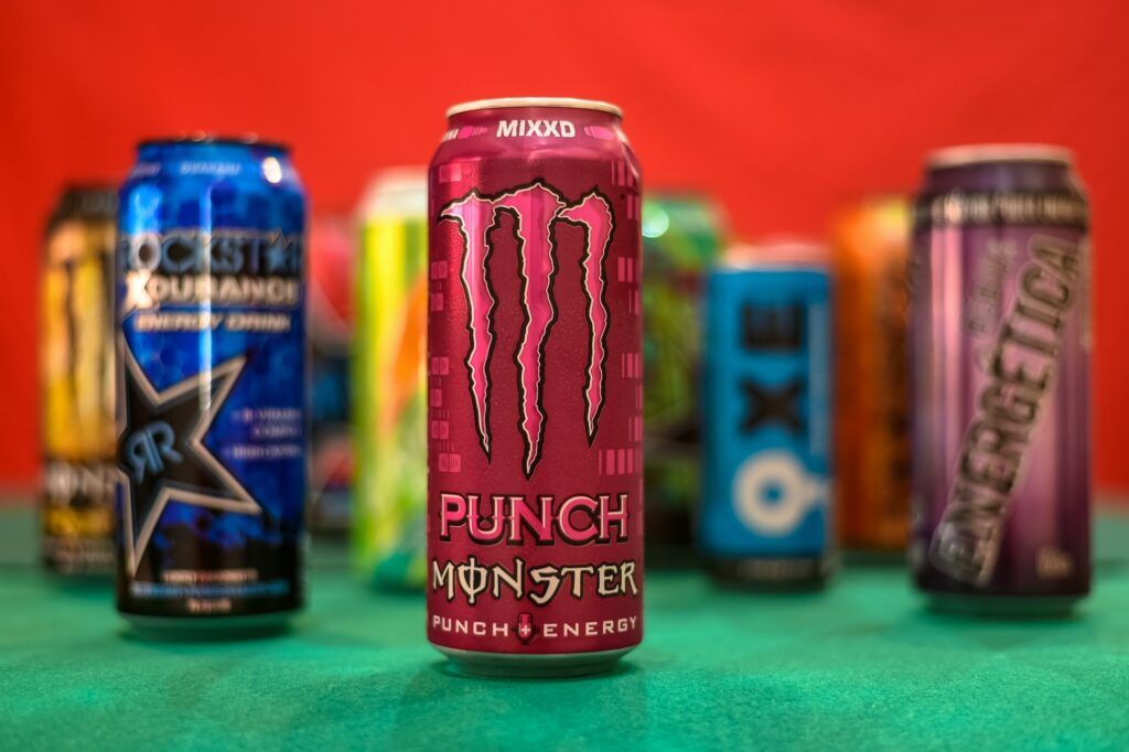 Variety of Energy Drinks